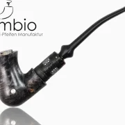 Fantasy E-Pfeife Eleria No12 aus Pappelmaserholz in Symplex-Wood, vasenfoermiger Korpus mit Krempe, Charakterqualitaet