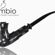 Fantasy E-Pfeife Eleria aus europaeischem Pappelmaserholz in Symplex-Wood, vasenfoermiger Korpus mit Krempe