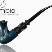 Fantasy E-Pfeife Eleria No9 aus Pappelmaserholz in Symplex-Wood, vasenfoermiger Korpus mit Krempe