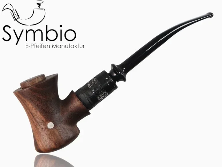 Ergonomisch gestaltete E-Pfeife aus hochwertigem Black Walnut Holz