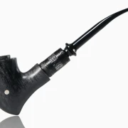 Fantasy E-Pfeife Qildor Black No21A im Gandalf-Design, A-Pappel-Maserholz, Hybrid-Wood, feingeschliffen, Premium-Finish.