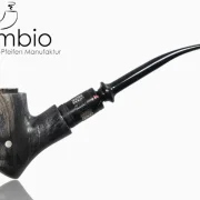 Fantasy E-Pfeife Qildor Black No27 im Gandalf-Design, AA-Pappel-Maserholz, Hybrid-Wood, feingeschliffen, Premium-Finish.