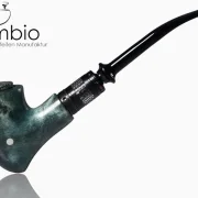 Fantasy E-Pfeife Qildor Ocean No24 im Gandalf-Design, A-Pappel-Maserholz, Hybrid-Wood, feingeschliffen, Premium-Finish.
