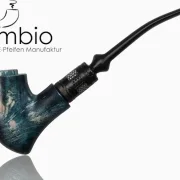 Fantasy E-Pfeife Qildor Ocean No34 im Gandalf-Design, AA-Pappel-Maserholz, Symplex-Wood, feingeschliffen, Premium-Finish.