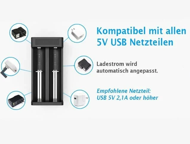 Ladegerät Xtar MC2 Plus (USB)