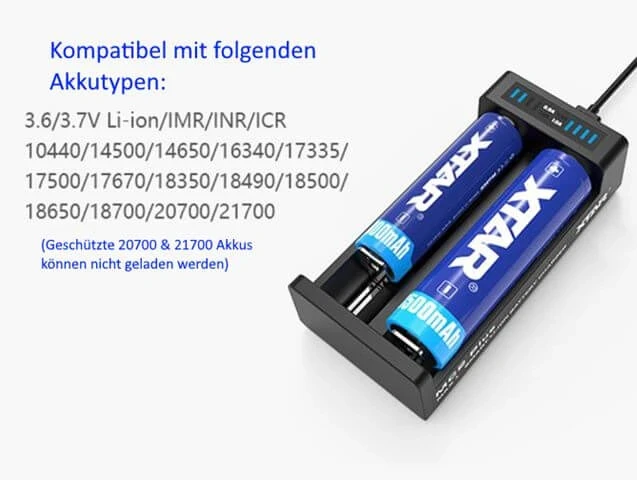 Ladegerät Xtar MC2 Plus (USB)