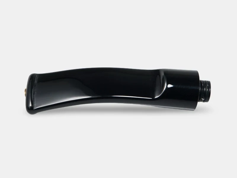 Pfeifenmundstueck Sattelform, Farbe Schwarz, 510 Steckanschluss