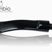 Pfeifenmundstueck Sattelform, Farbe Schwarz, 510 Steckanschluss